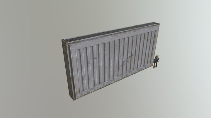 radiator old worn dirty 3D Model
