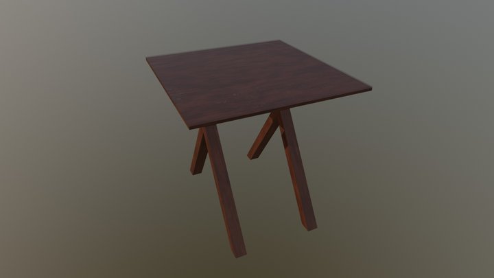 Corner Table 3D Model