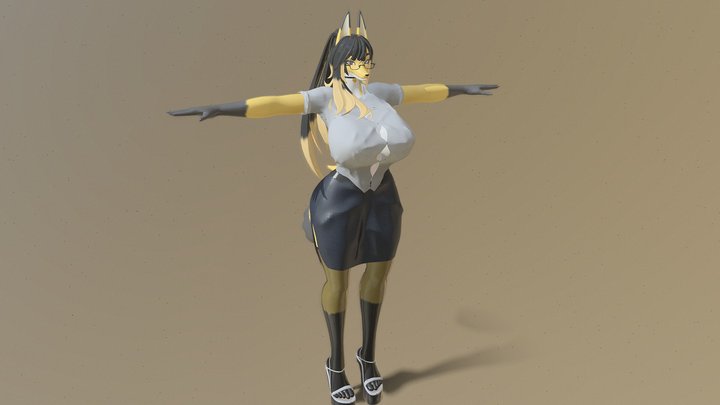 Mrs. J [ Fox Office Lady ] (Censored) 3D Model