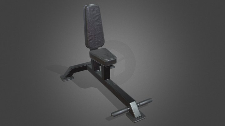 Gym Bench Chair 3D Model