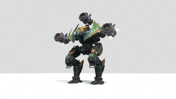 War Robots Loki Scatter 3D Model