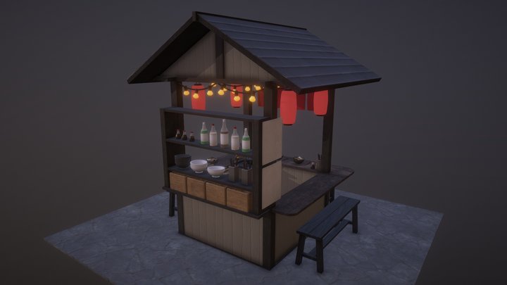 Ramen Stand 3D Model