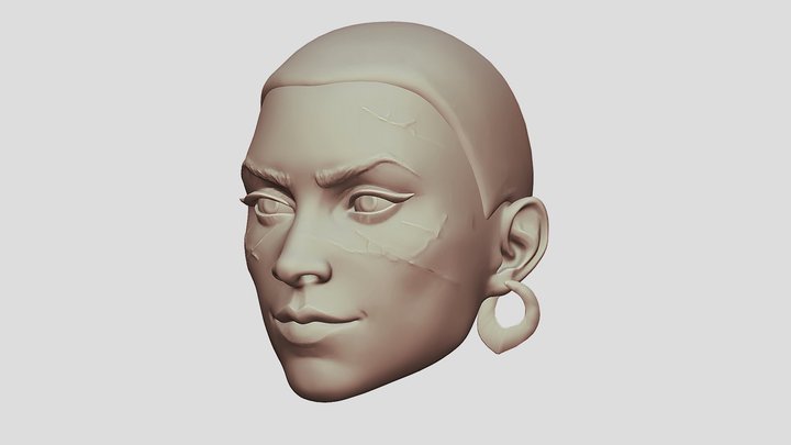голова - Жона 3D Model