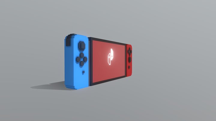 Nintendo Switch - Voxel Art 3D Model