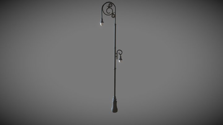 Streetlight Malecon 3D Model
