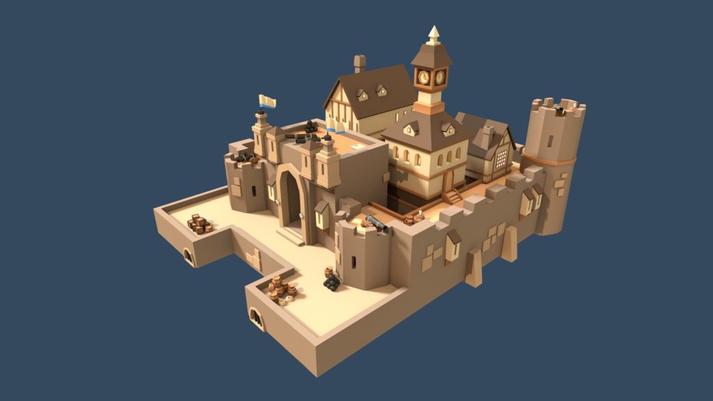 Fort 3D model by Alex Pushilin (plannit) [6d2aacd