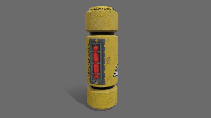Scream Canister 3D Model