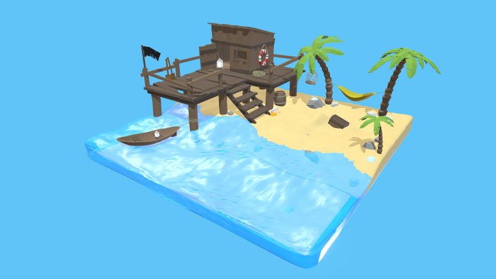 beach house 3D Model