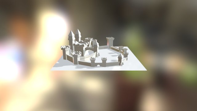 LowPolyCastle 3D Model