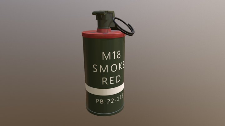 M18_Smoke_Grenade 3D Model