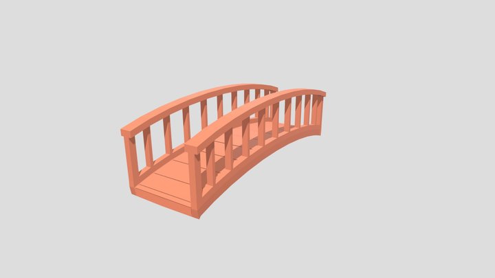 Bridge for a low poly game 3D Model