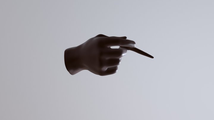Mano Statua Ostiglia 3D Model