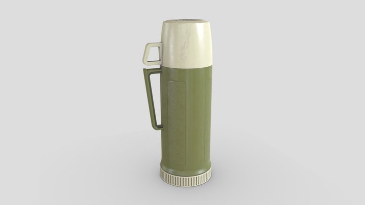 Plastic Thermos 3D Model