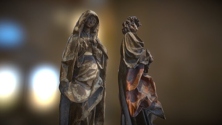 Mary and John the Evangelist – Free 3D Model STL