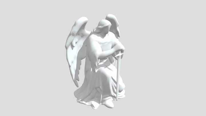 Angel Statue 3D Model