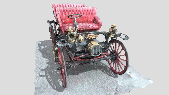 1909 Tudhope McIntyre antique car 3D Model