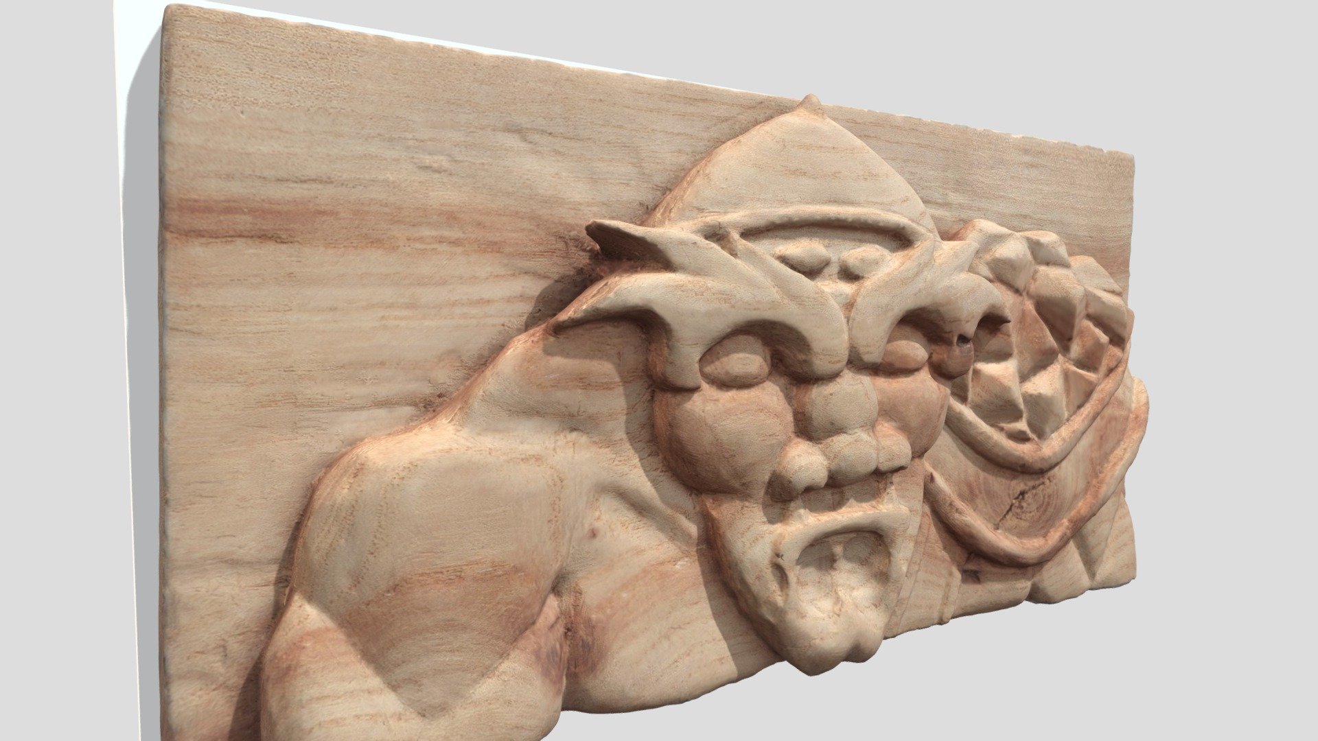 Talla en madera de roble