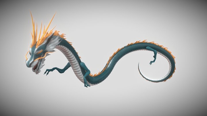 Asian Dragon 3D Model