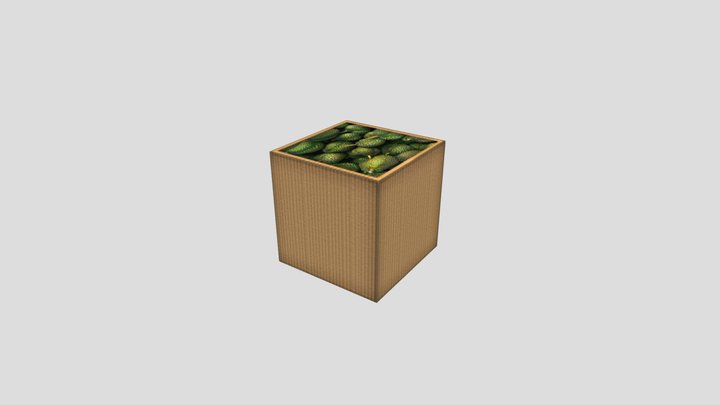 Box of Durian 3D Model