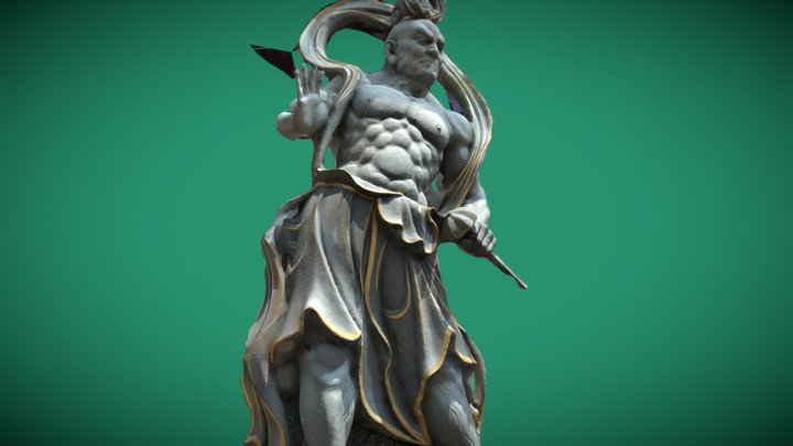 312-ST-Chinese warrior 3 3D Model