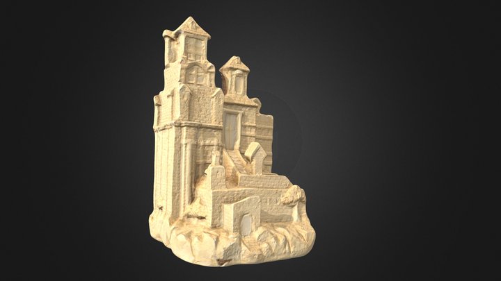Sturdy Sand Castle 3D Model