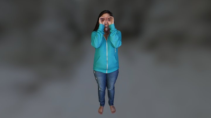 Monica Goofy Full Body 3D Scan 3D Model