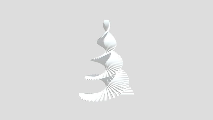 Parametric Timber Christmas Tree 3D Model