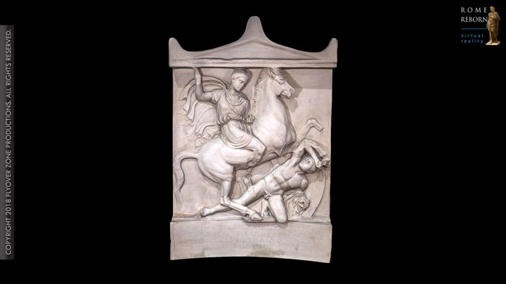 3D rendering of Grave Stele of Dexileos