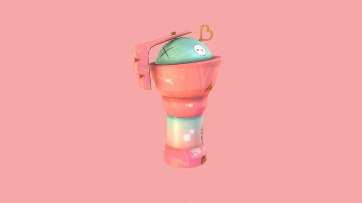 Valentine's Granade 3D Model