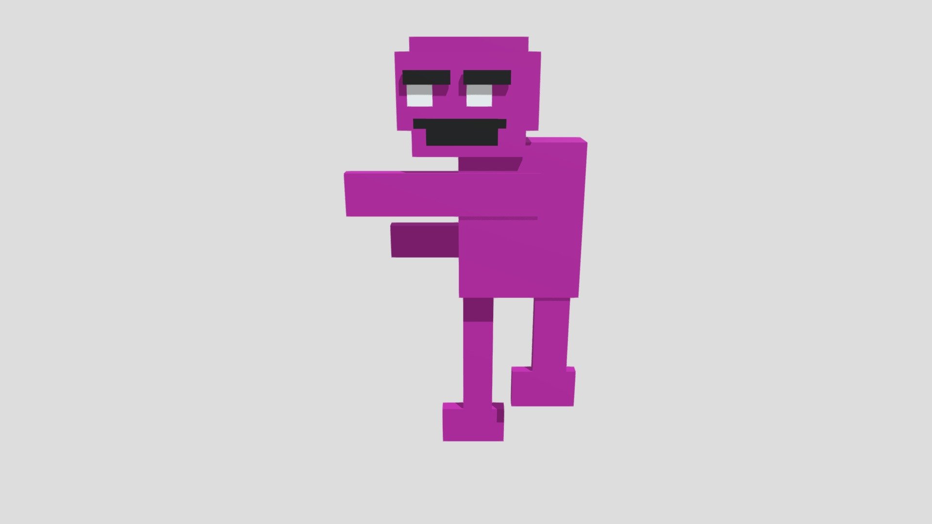 Purple Guy from fnaf world FBX Download Free 3D model by