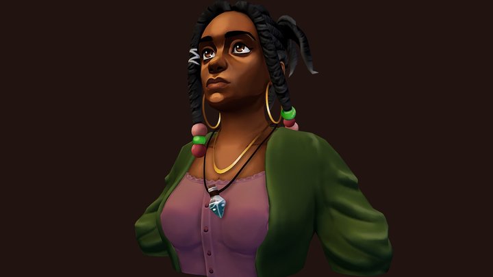 Arcane Style Character 3D Model