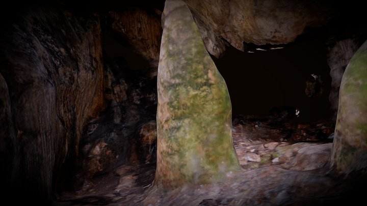 Grotte de la Ratapignata : Pilier central 3D Model