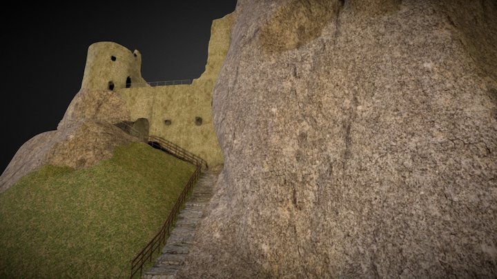Castello di Pietrapertosa, Italia 3D Model