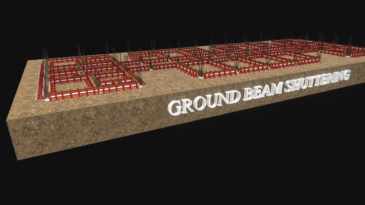 GROUND BEAM SHUTTERING 3D Model