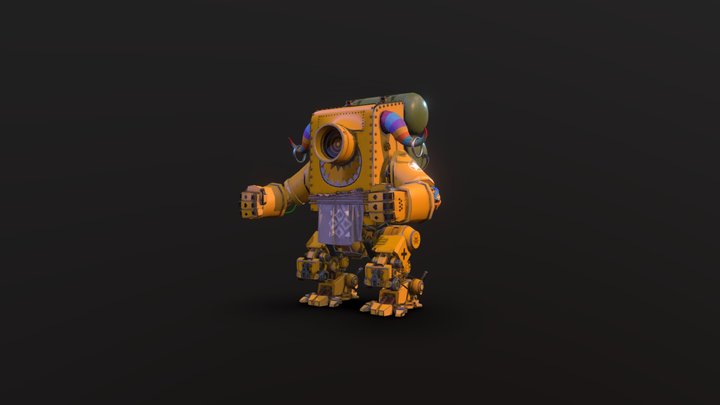 Happy Robot 3D Model