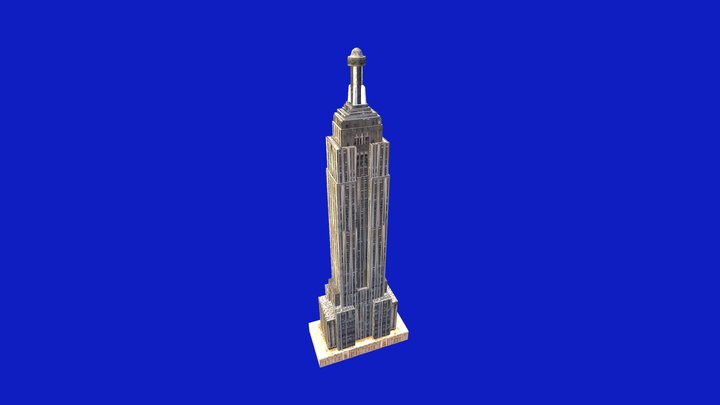 Empire State NY (1931) for Invisible X Game 3D Model