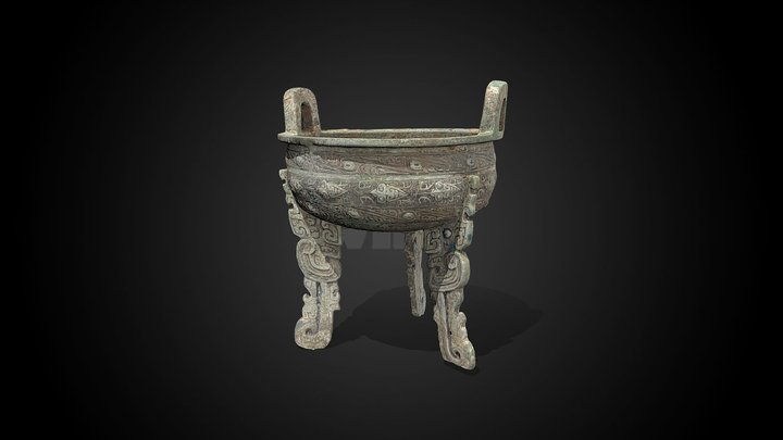 Ding food vessel, 11th-10th century BCE – Kostenloses 3D-Modell STL