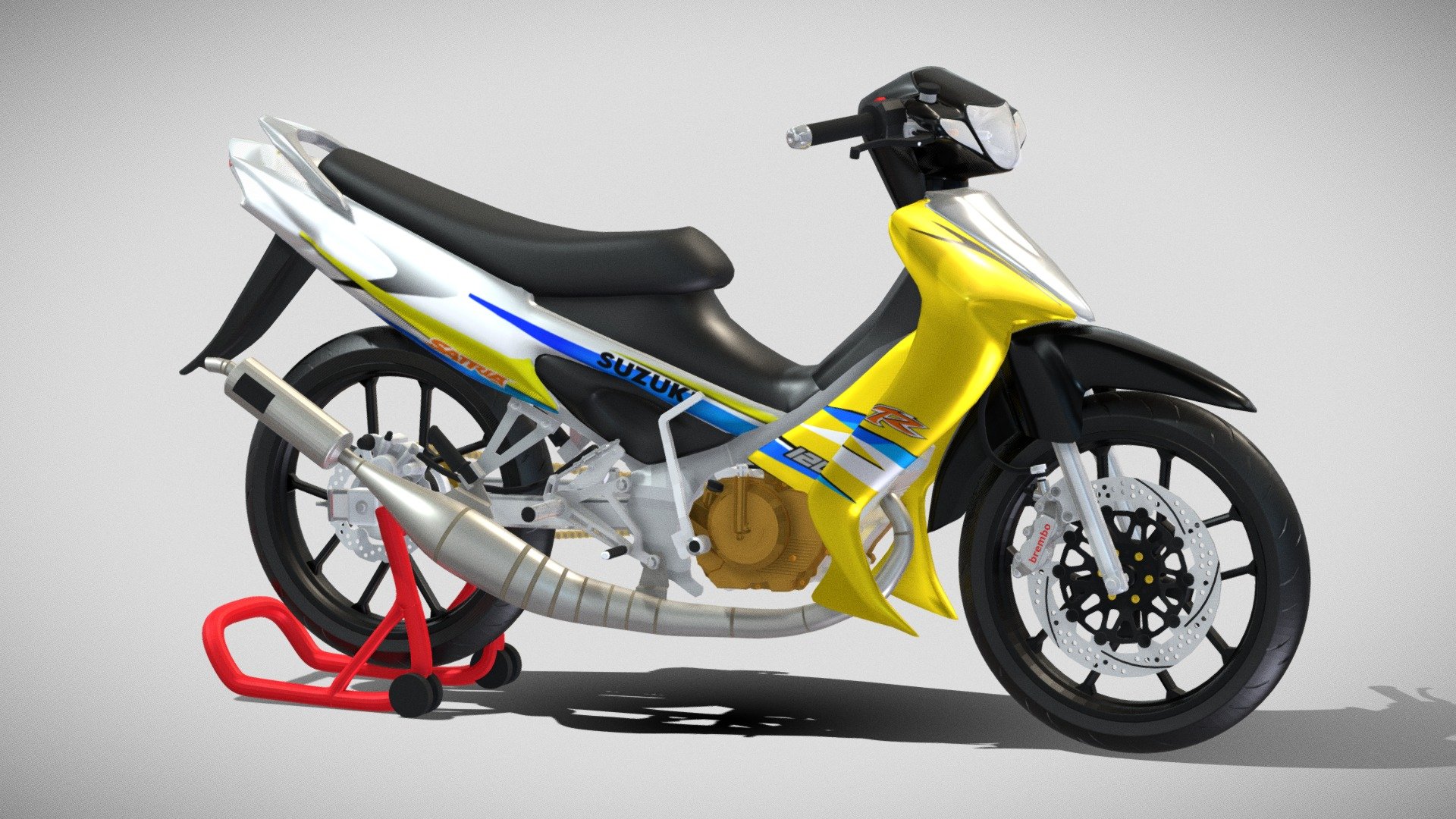 2003 - Suzuki Satria 120 RU LSCM - Buy Royalty Free 3D model by Miftah ...