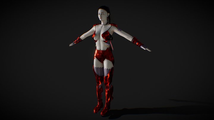 Amano's Geisha 3D Model