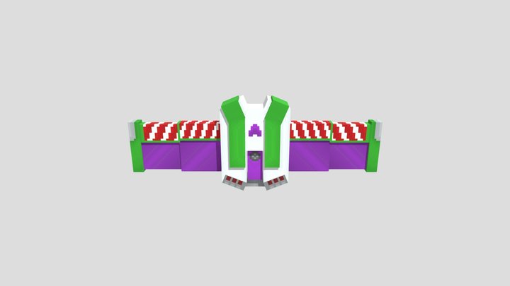 Buzz Lightyear Jetpack Minecraft Model 3D Model