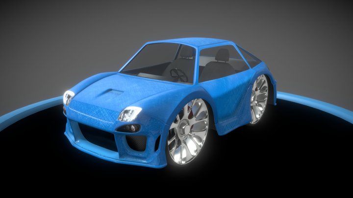 Pretty Chibi car 3D Model