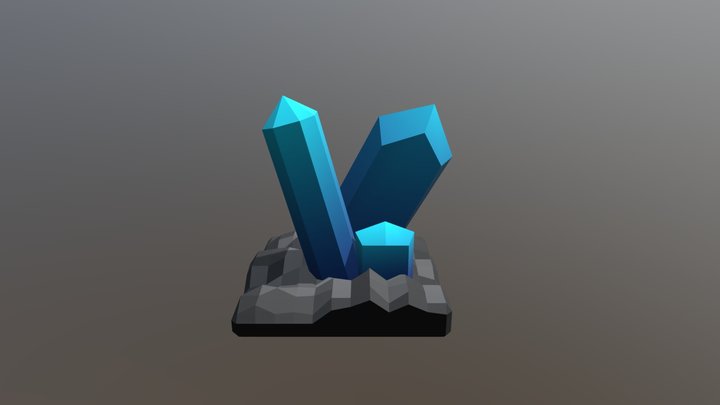 Blue Crystal 3D Model