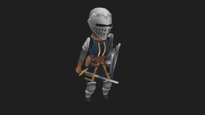 Dark Souls handpainted: Elite Knight 3D Model