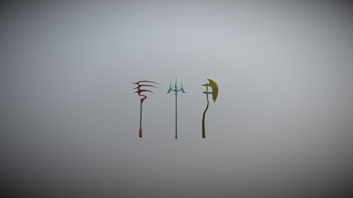 Thrice The Weapons Of Power 3D Model