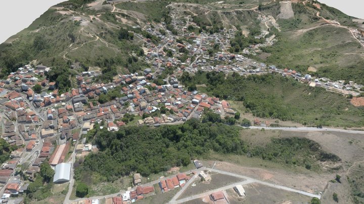 PRADOS, MG - SUB-BACIA HIDROGRÁFICA URBANA 3D Model