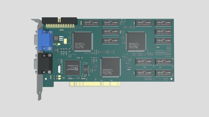 VideoCard 3Dfx VooDoo 2 3D Model
