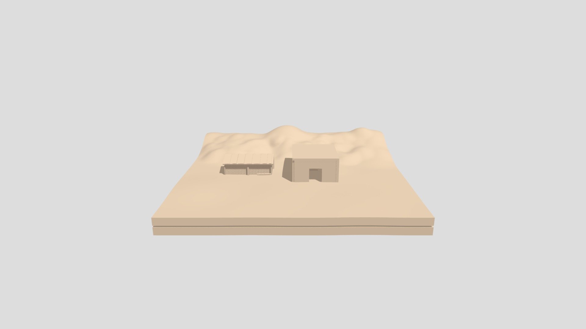 Wooden Storage and hut with strange door WIP