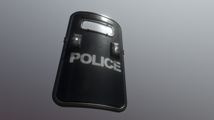 Police Shield 3D Model