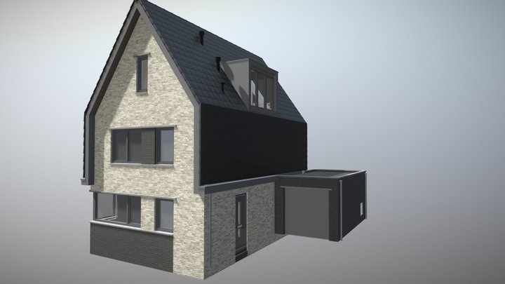 vrijstaande woning 3D Model