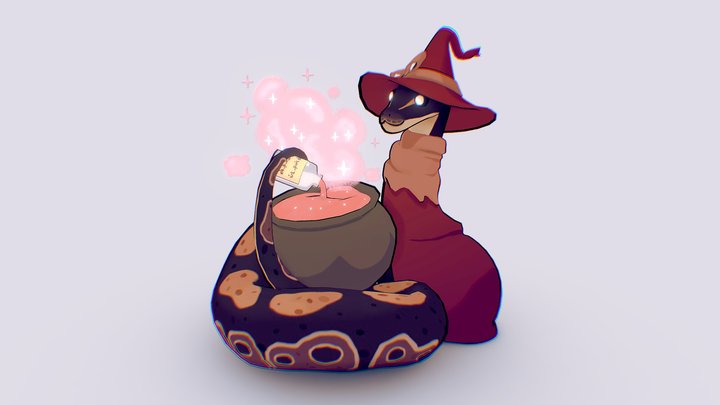Wizard Snake 3D Model